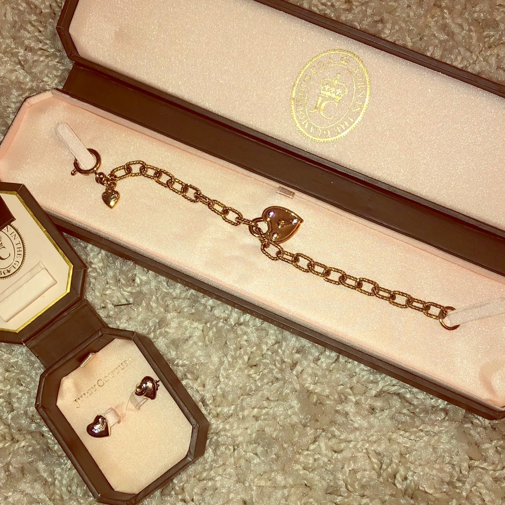 Juicy couture heart locket bracelet